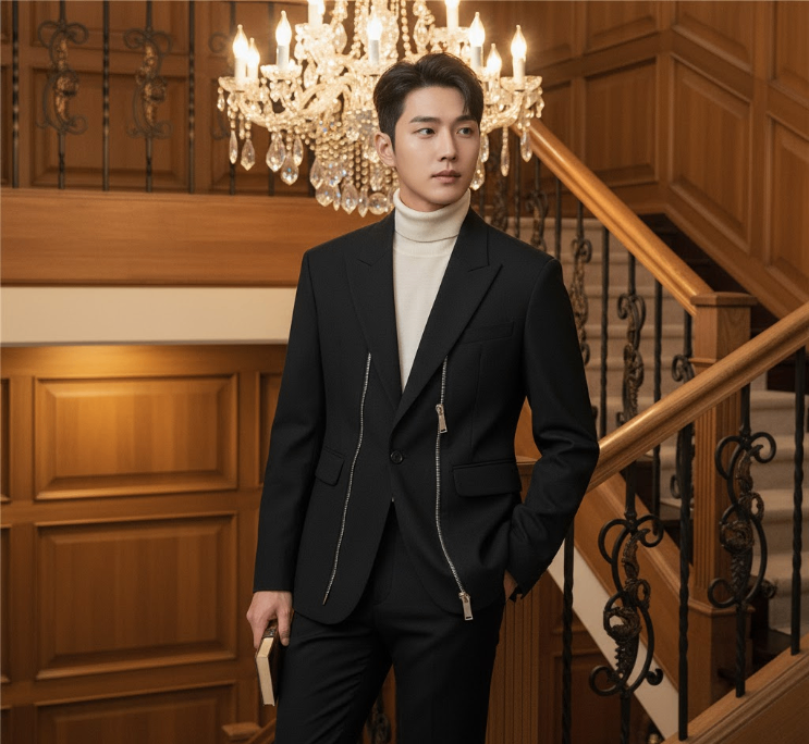 BLAZER DSQUARED2 ĐEN KHOÁ KÉO S71BN0926 S53632 900
