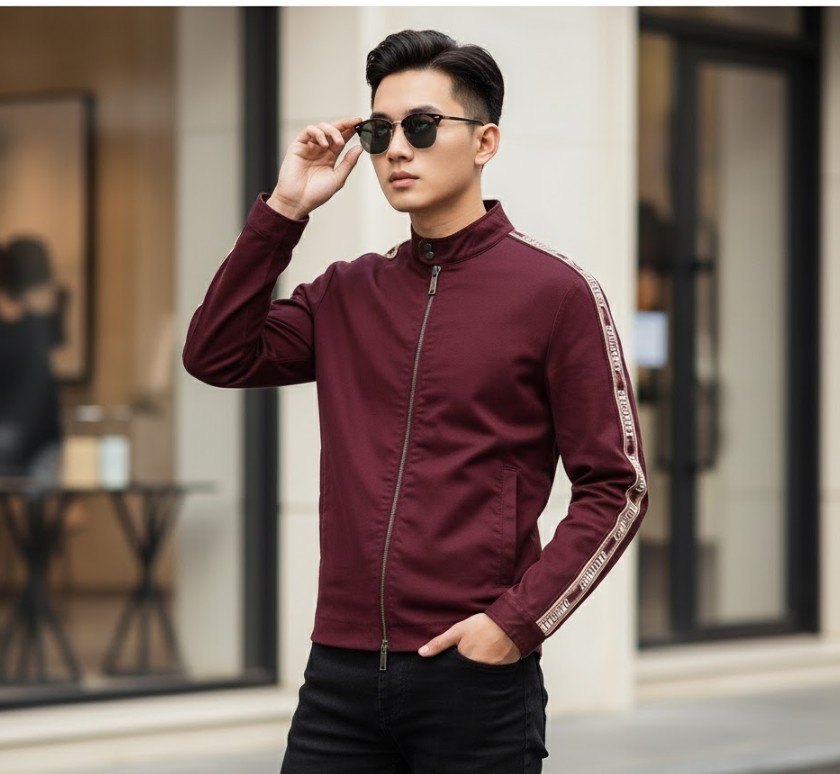 ÁO KHOÁC DSQUARED2 BẢ TRẦU CHỮ DỌC TAY S74AM1321 S39021 229