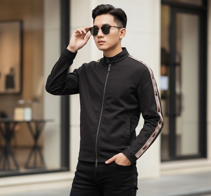 ÁO KHOÁC DSQUARED2 CHỮ DỌC TAY S74AM1321 S39021 900