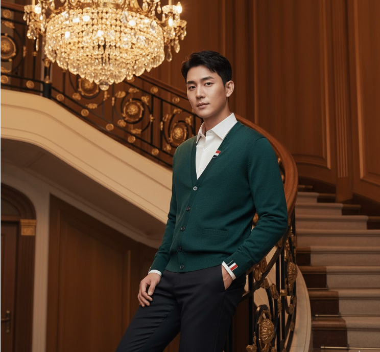 ÁO CARDIGAN THOM BROWNE MKC489AY1014