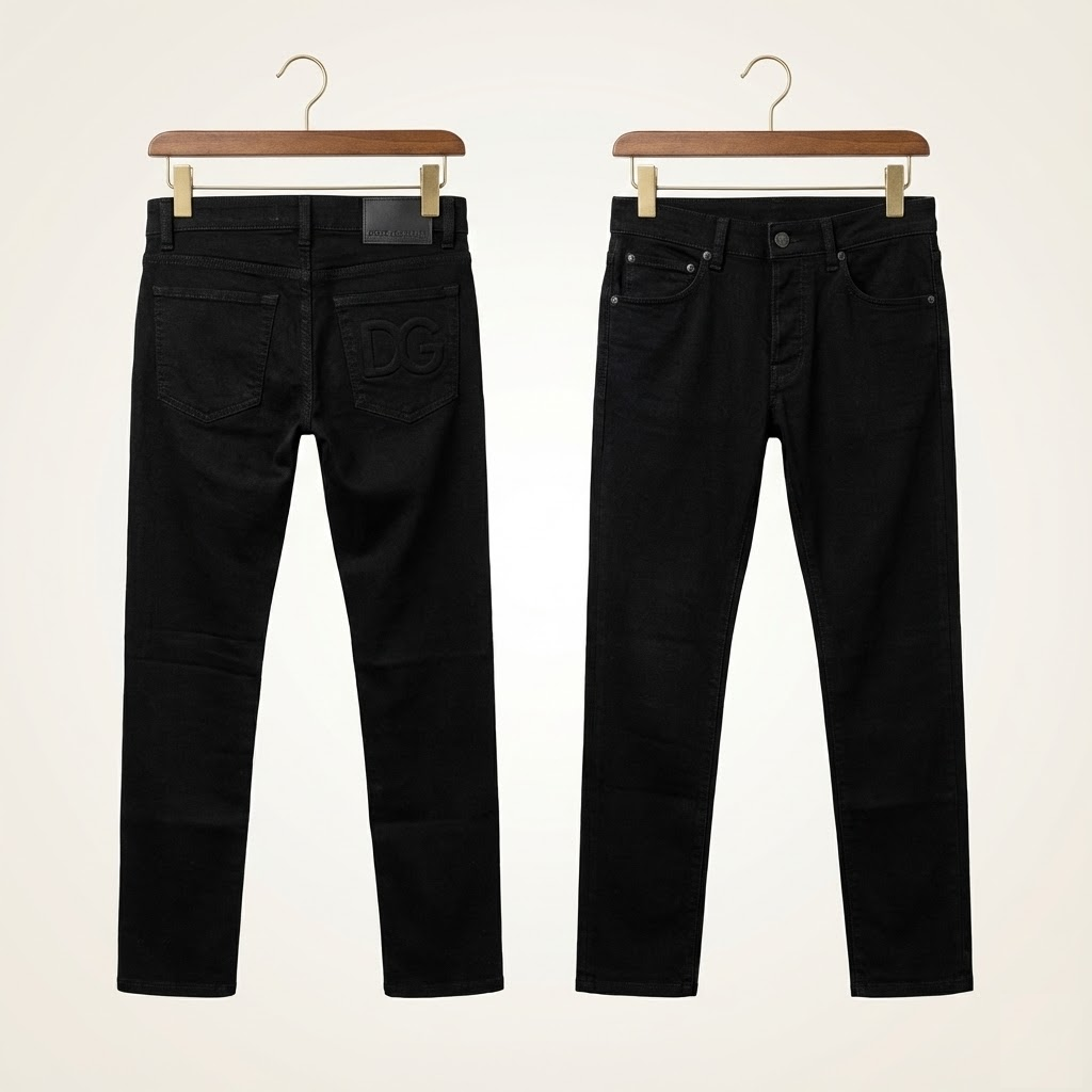JEAN DOLCE ĐEN CHỮ DG NỔI SKINNY GY07LZ G8DK3 S9001