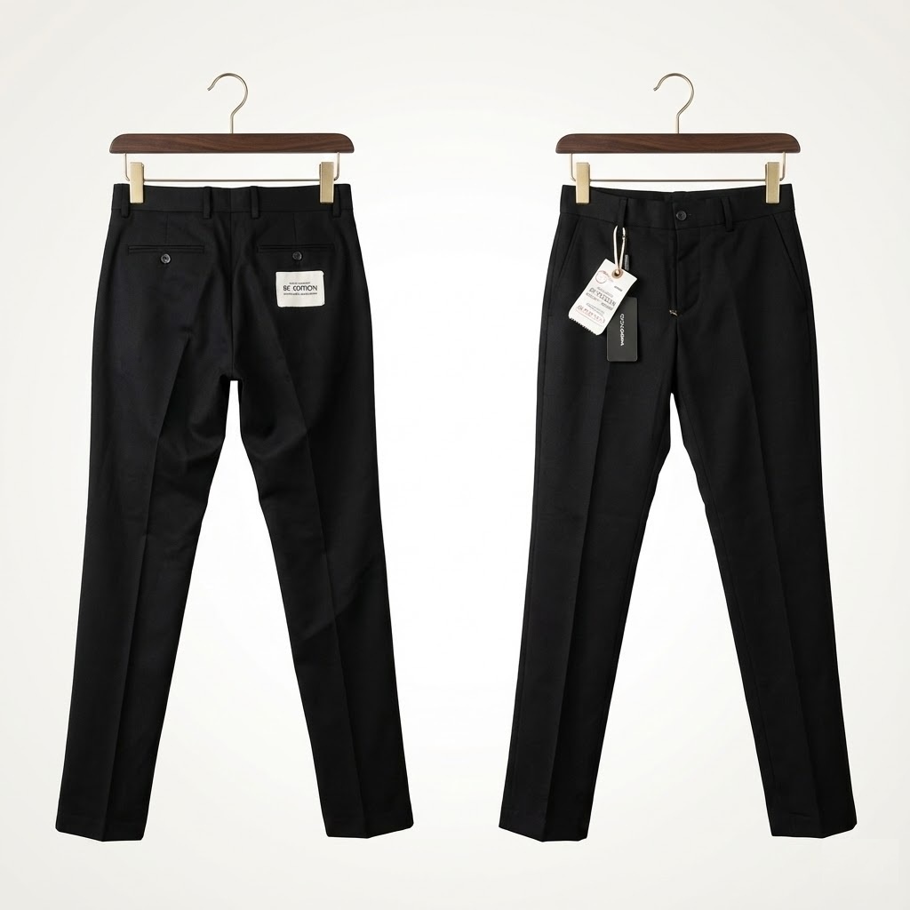 QUẦN KAKI DOLCE ĐEN TAG MÔNG GWZ4HT FUFML