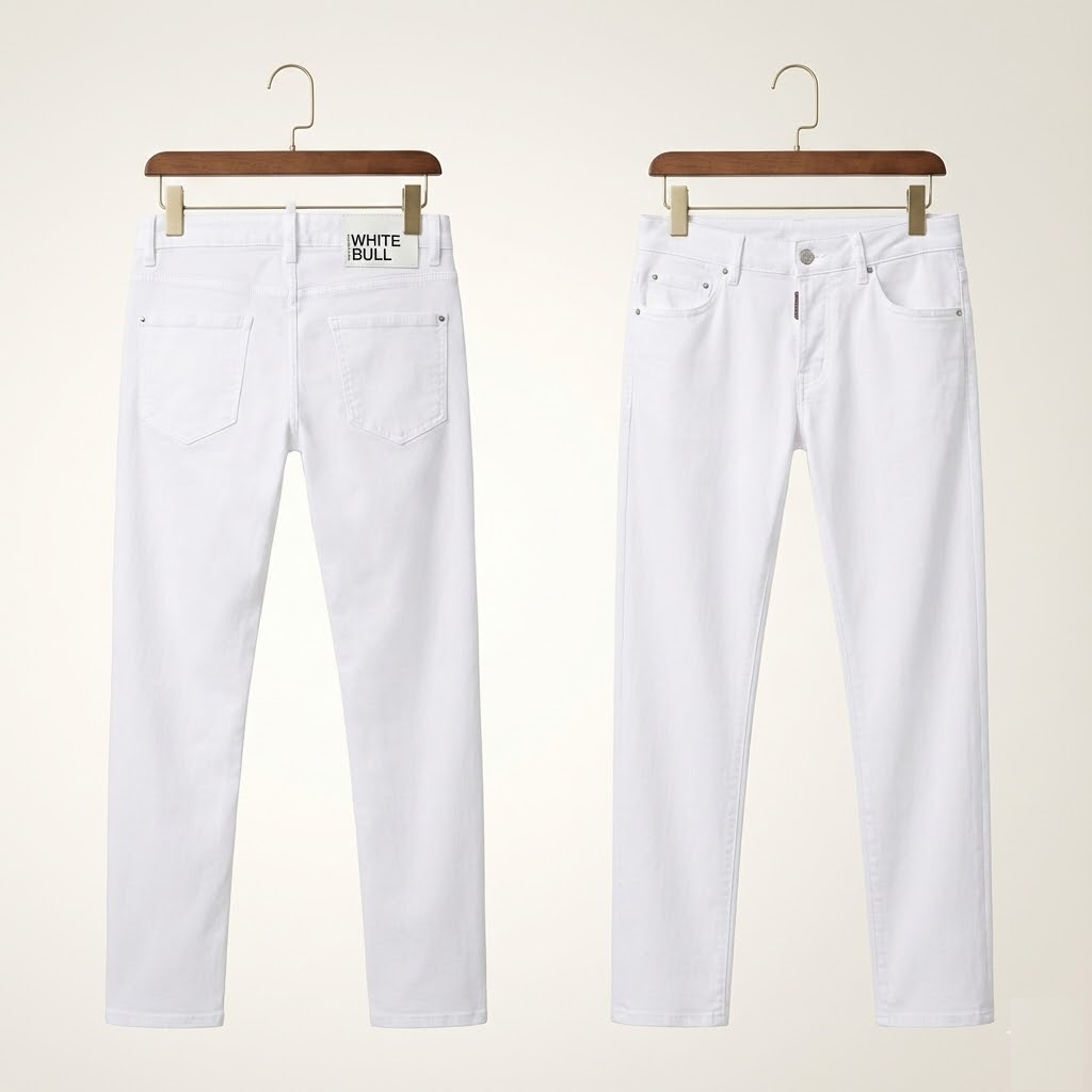 JEAN DSQUARED2 TRẮNG WHITE BULL S71LB1252S3073310