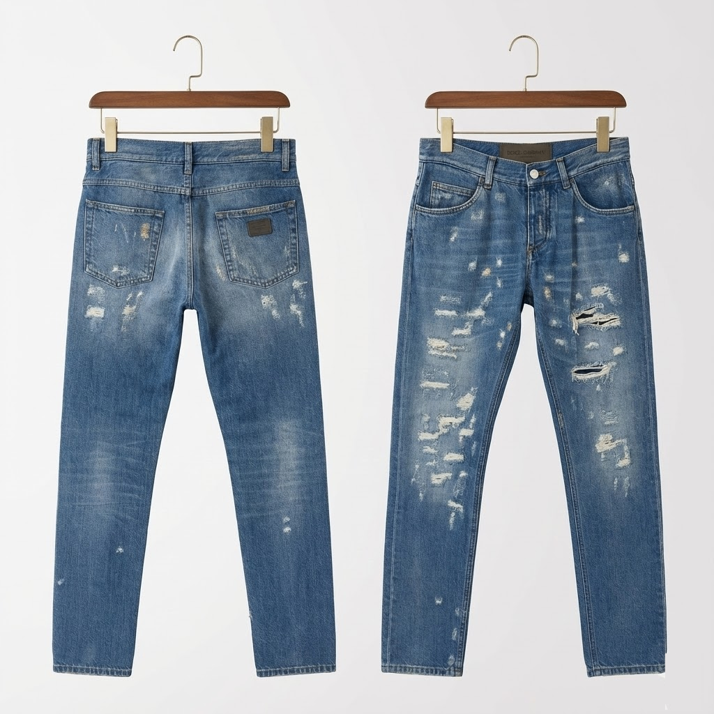 JEAN DOLCE XANH WASH DÁNG GOLD G6OLLDGG8S99S9001