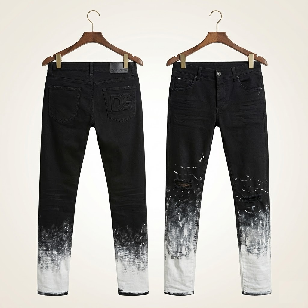 JEAN DOLCE ĐEN TRẮNG SLIM GY07CZG8FY2S9001