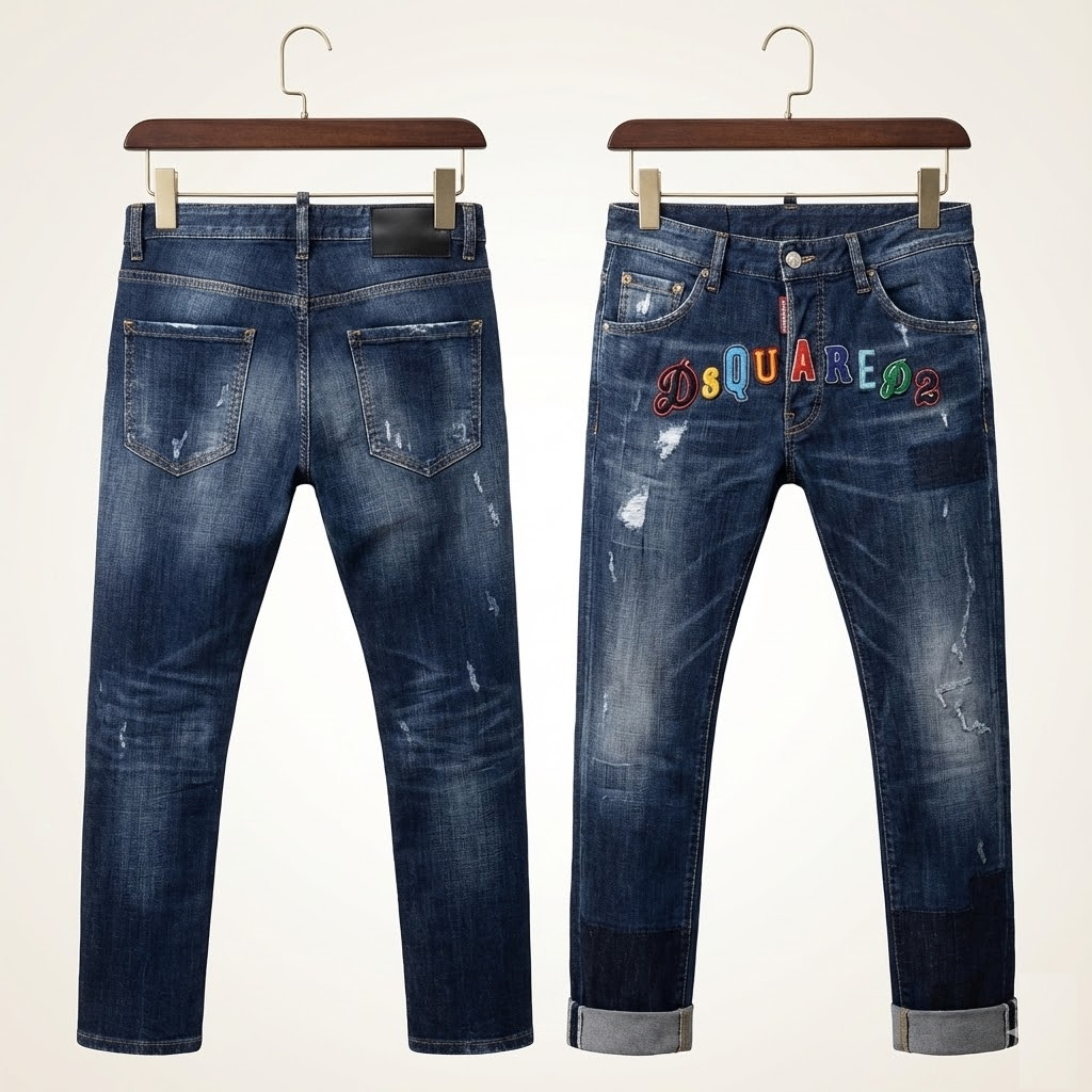 JEAN DSQUARED2 XANH CHỮ TRƯỚC COOLGUY S74LB0349 S30342 470