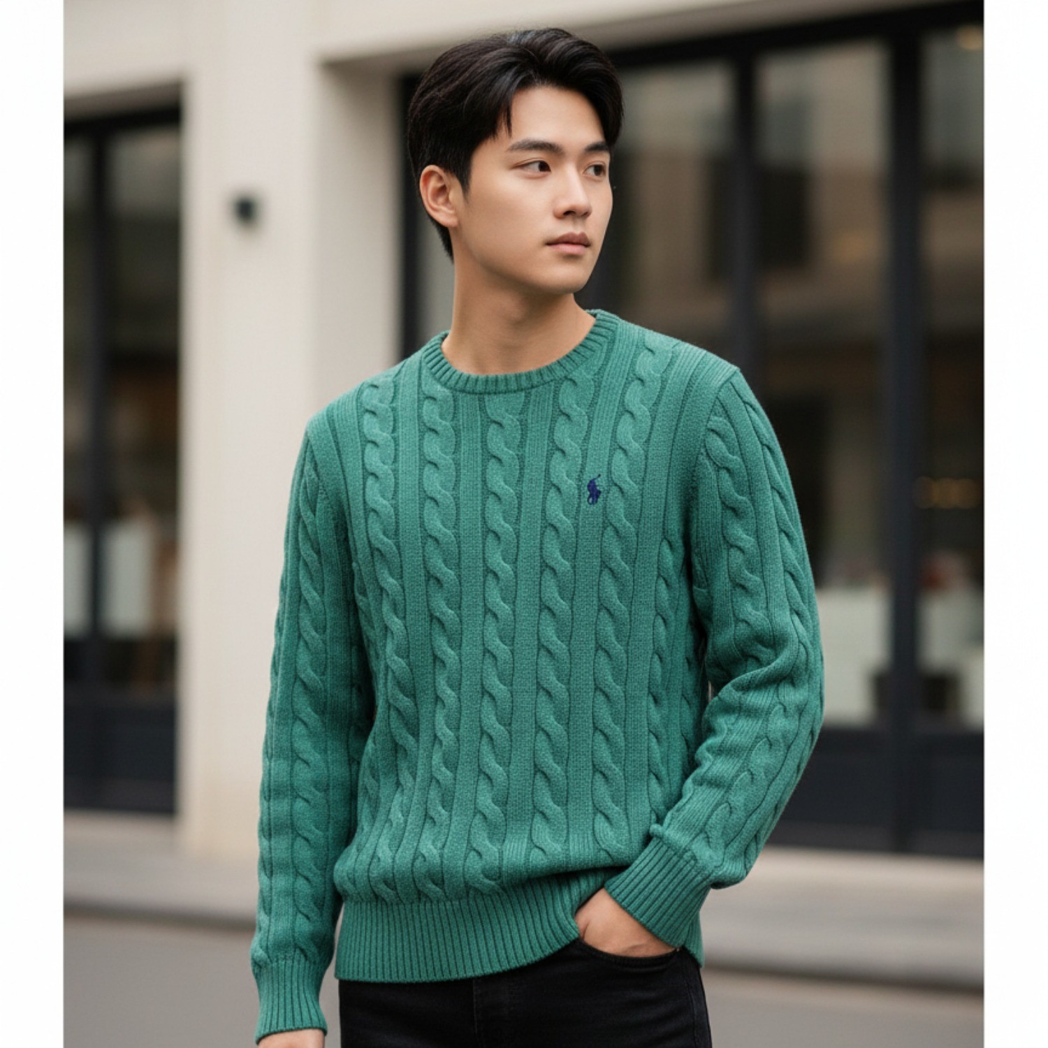 ÁO LEN POLO RALPH LAUREN GREEN 710918998039