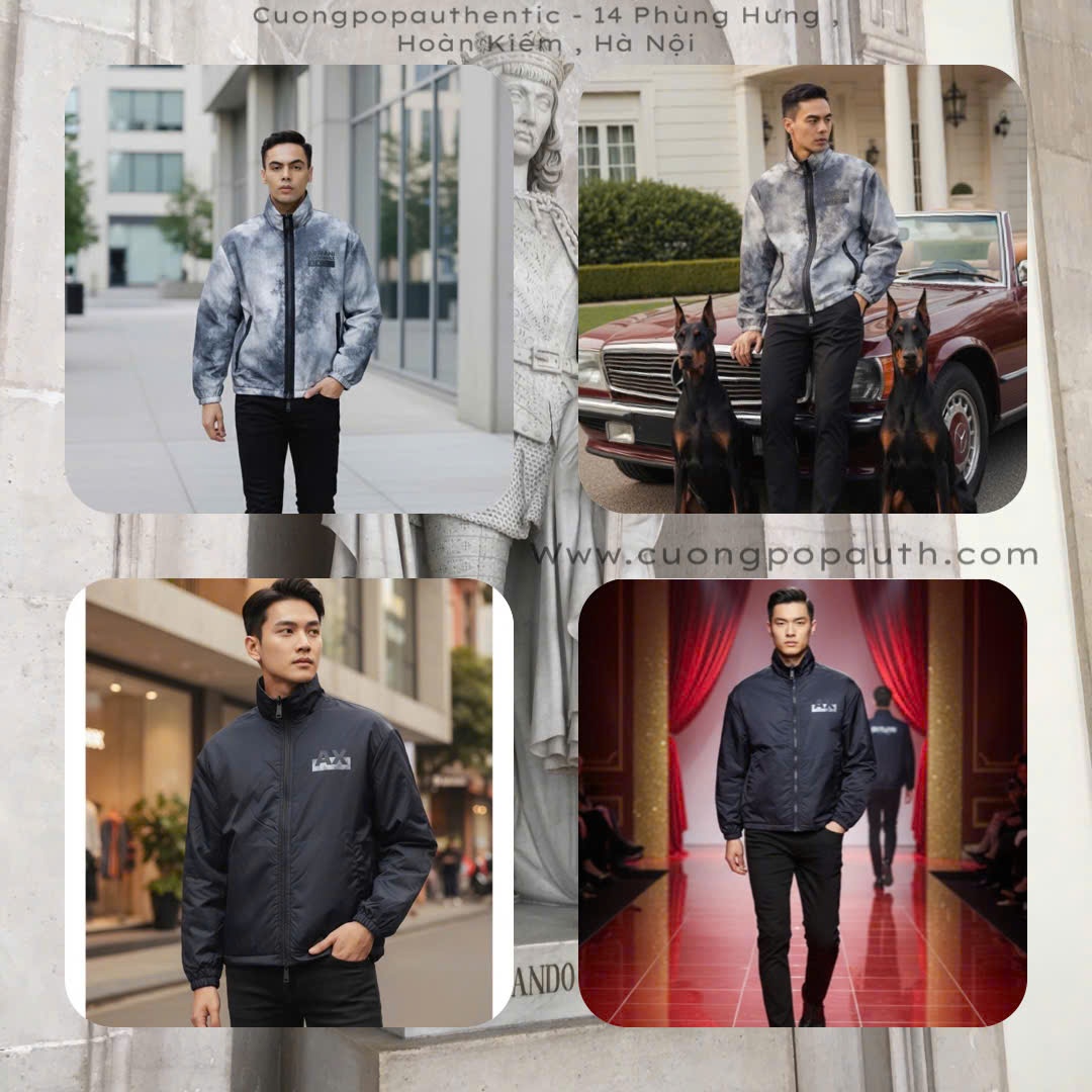 ÁO KHOÁC ARMANI EXCHANNGE NAVY 2 MẶT 6RZB30 ZNKPZ 21CS