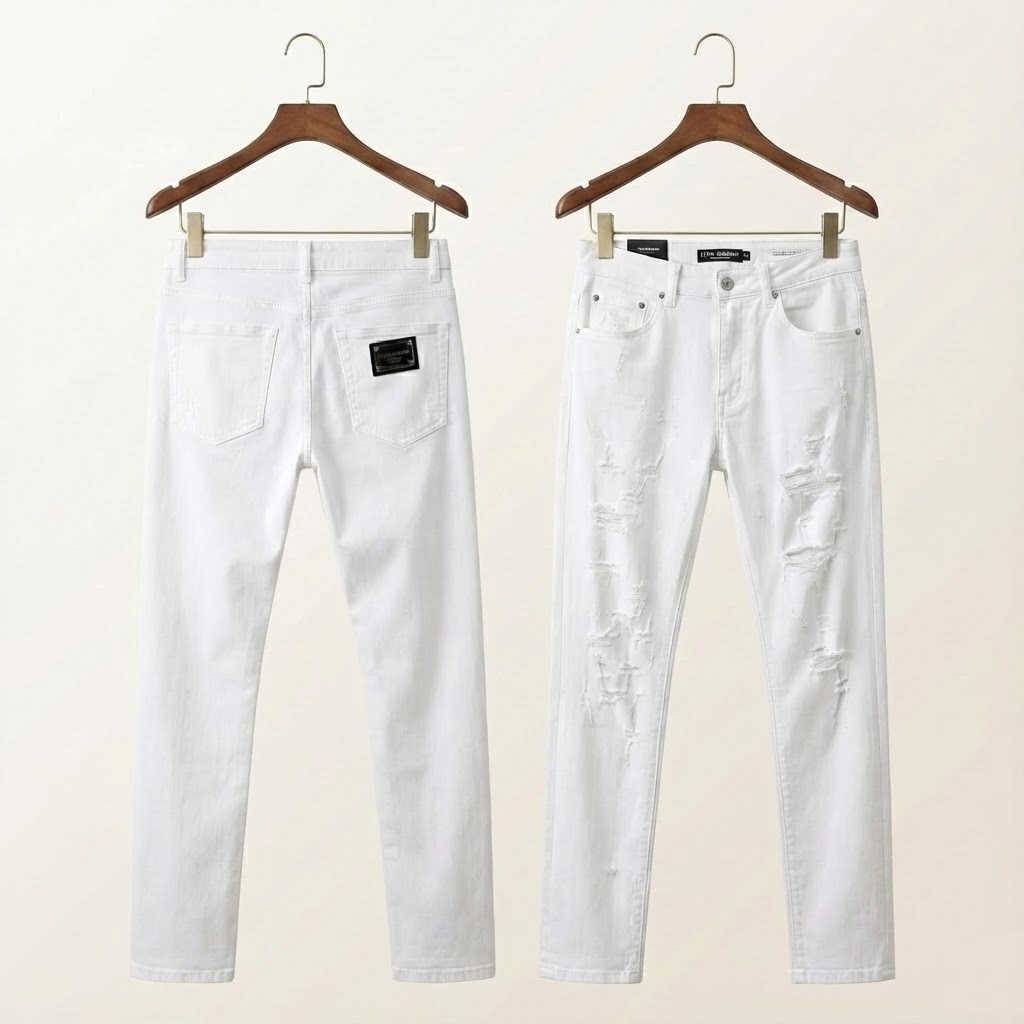 JEAN DOLCE TRẮNG WASH RÁCH 2 ĐÙI SKINNY GY07LD G8HG2 S9001