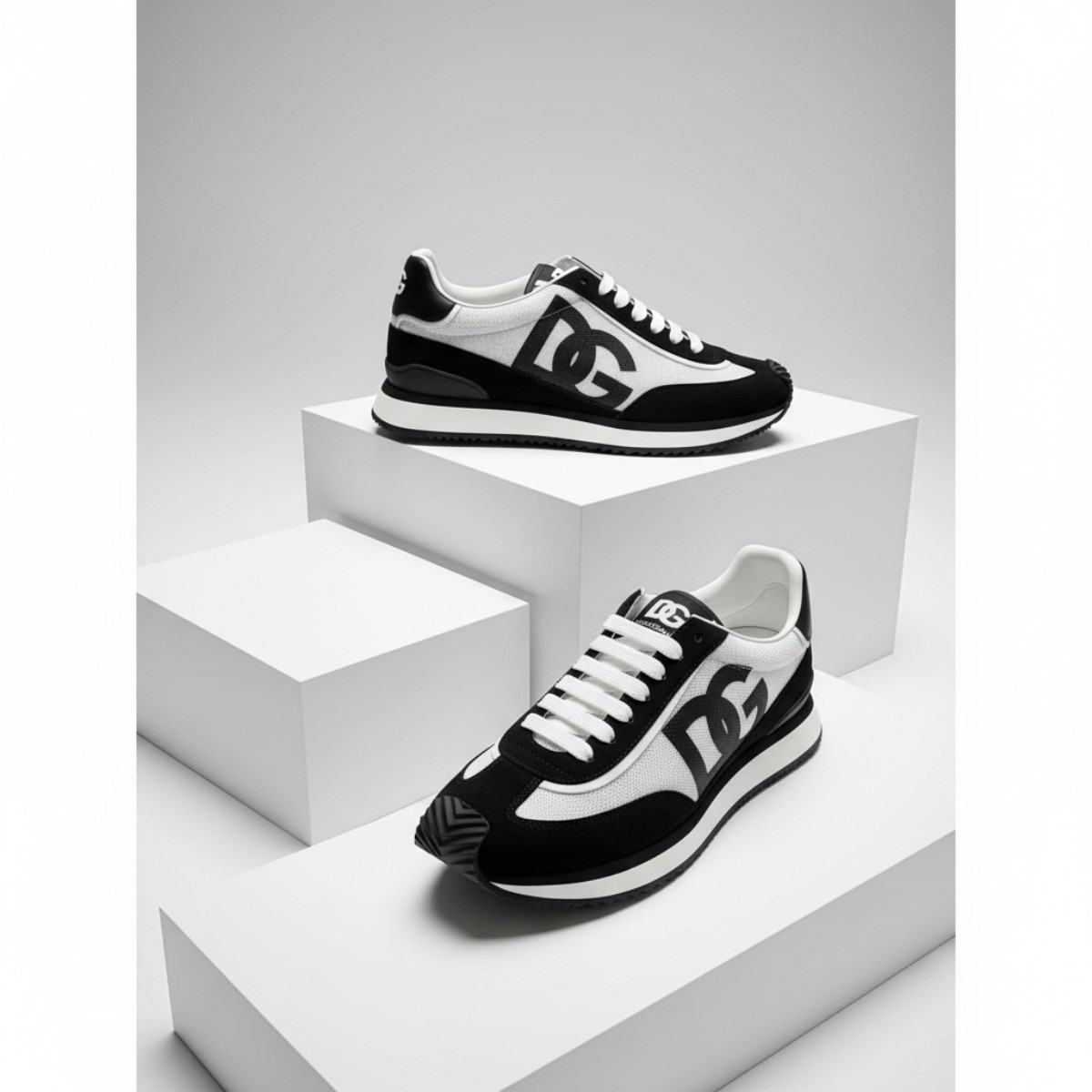 GIÀY SNEAKER DOLCE ĐEN TRẮNG CS2288A53558I050
