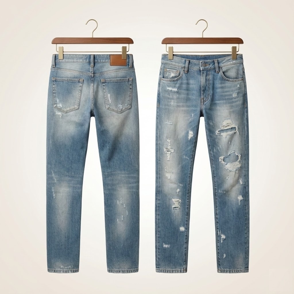 JEAN DOLCE XANH WASH RÁCH 2 ĐÙI G4A5LP G8034 S9001