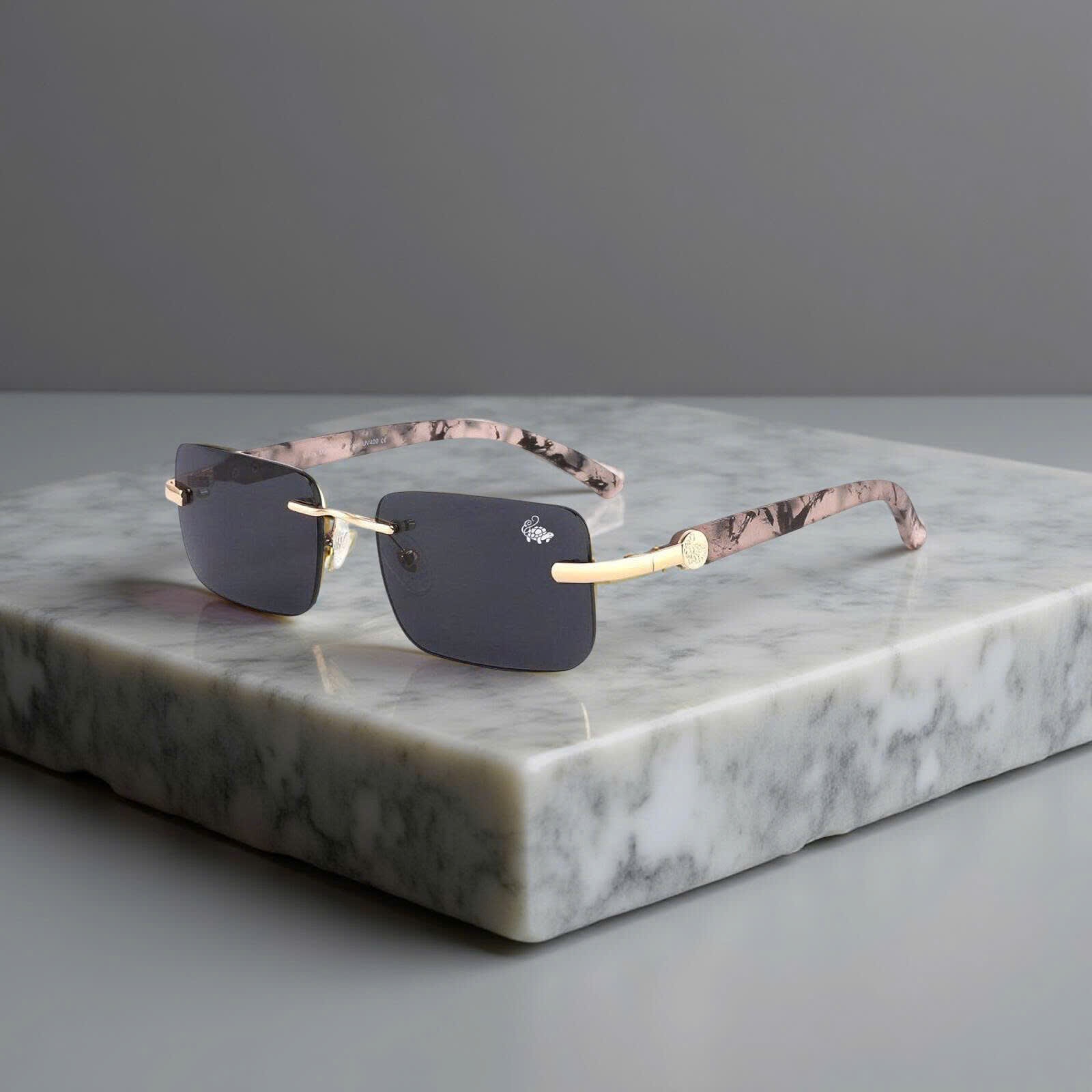 KÍNH BELVOIR HAMPTON WHITE MARBLE|BLACK SIZE 56