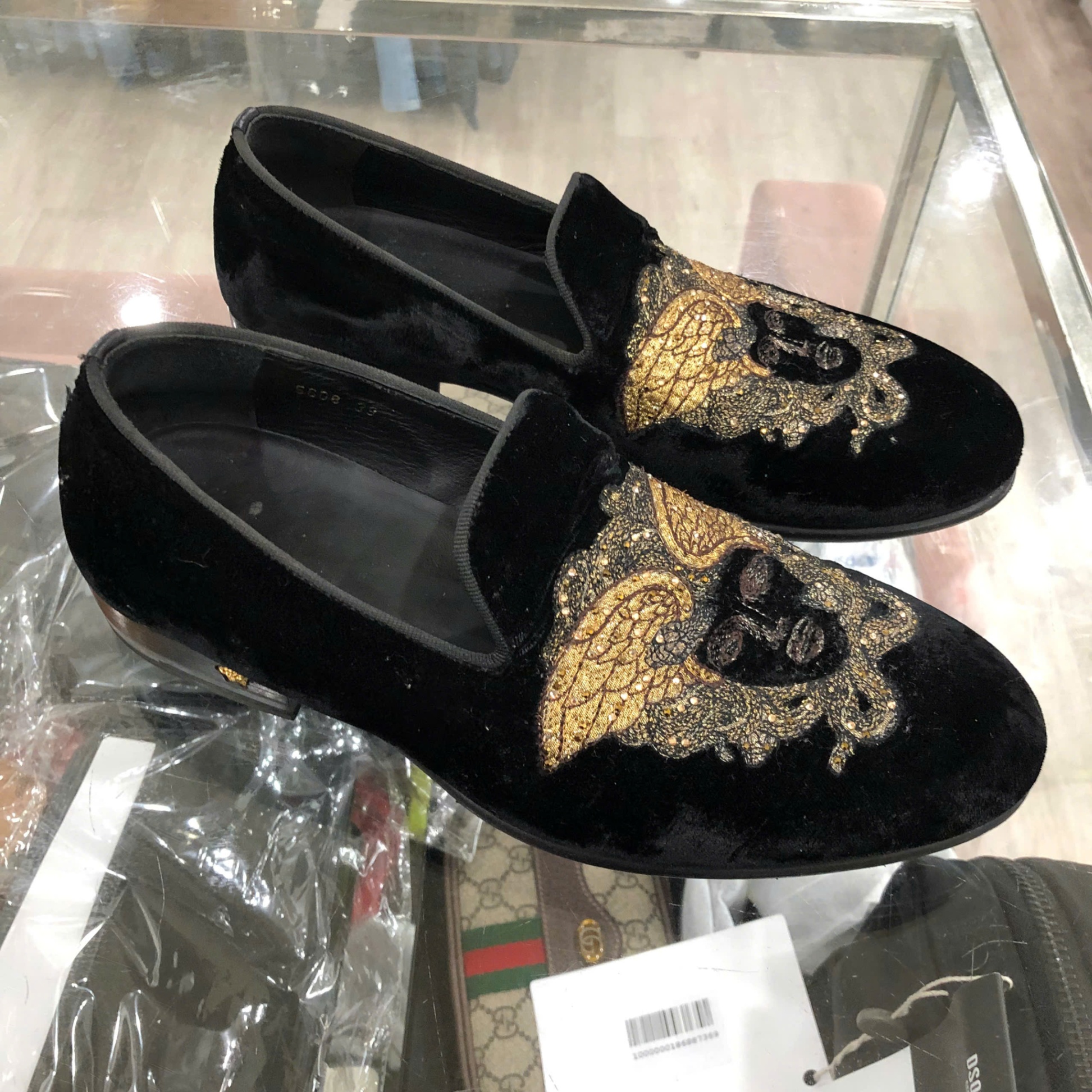 LOAFER VERSACE ĐEN MẶT MEDUSA CP1192026 LIKE NEW