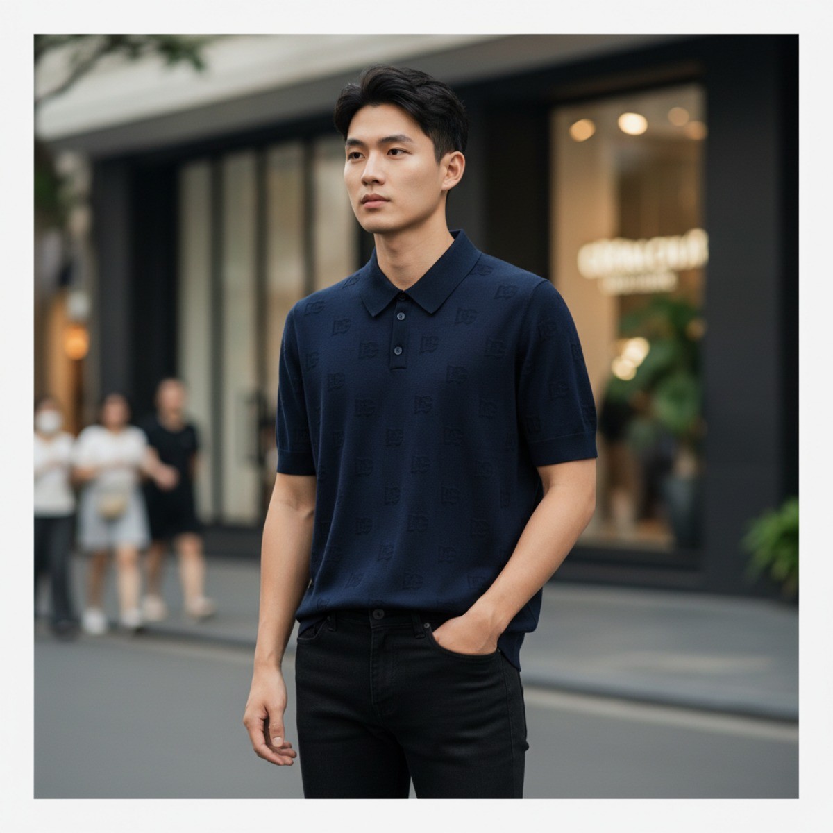 POLO DOLCE NAVY VÂN CHIM GXZ15T JAST6 B16222