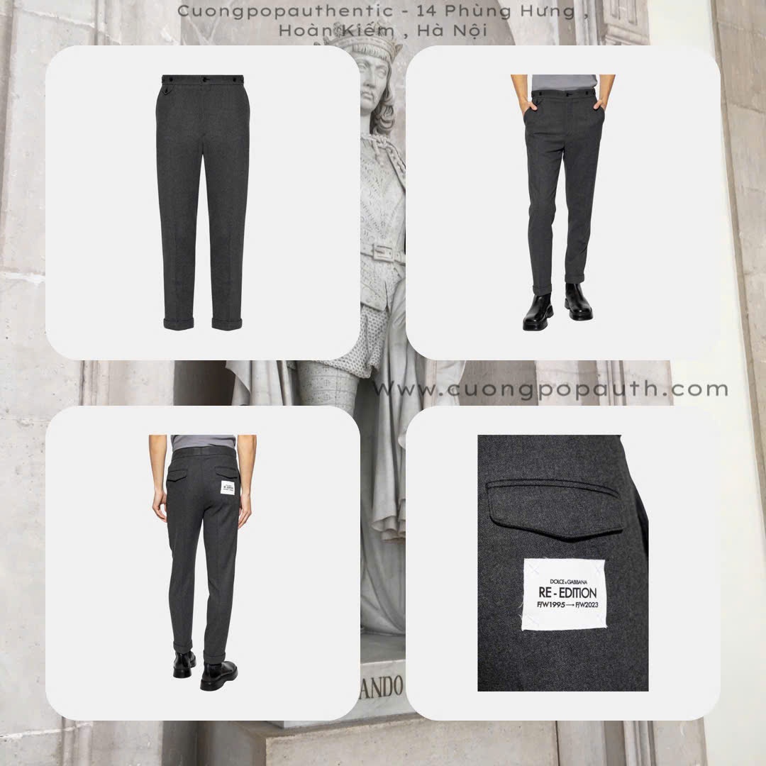 QUẦN ÂU DOLCE XÁM TAG MÔNG GV6LET FURNC