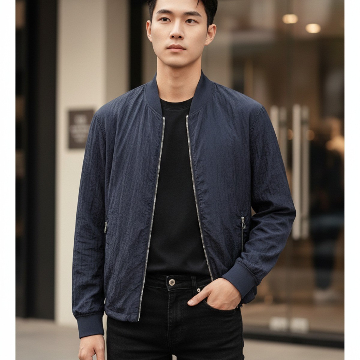 ÁO KHOÁC ARMANI NAVY 3KZBL5 ZNMQZ 1583