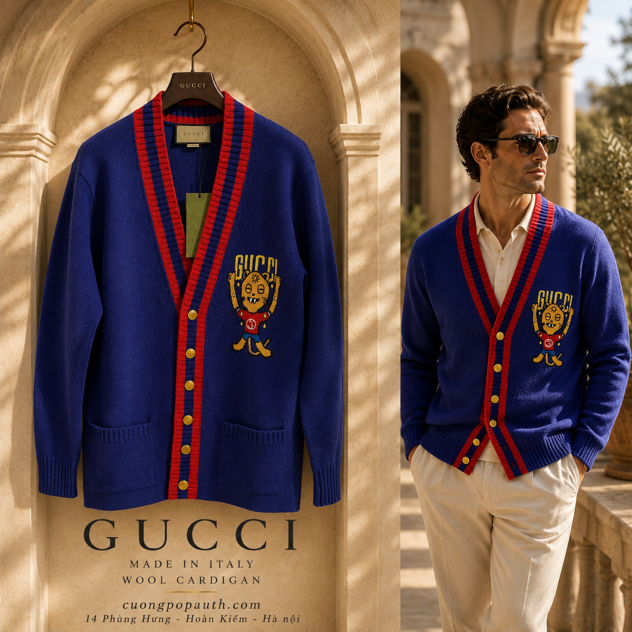 ÁO CARDIGAN GUCCI L943