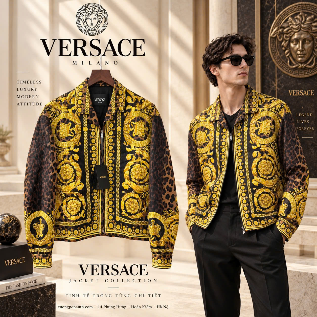 ÁO JACKET VERSACE L121214