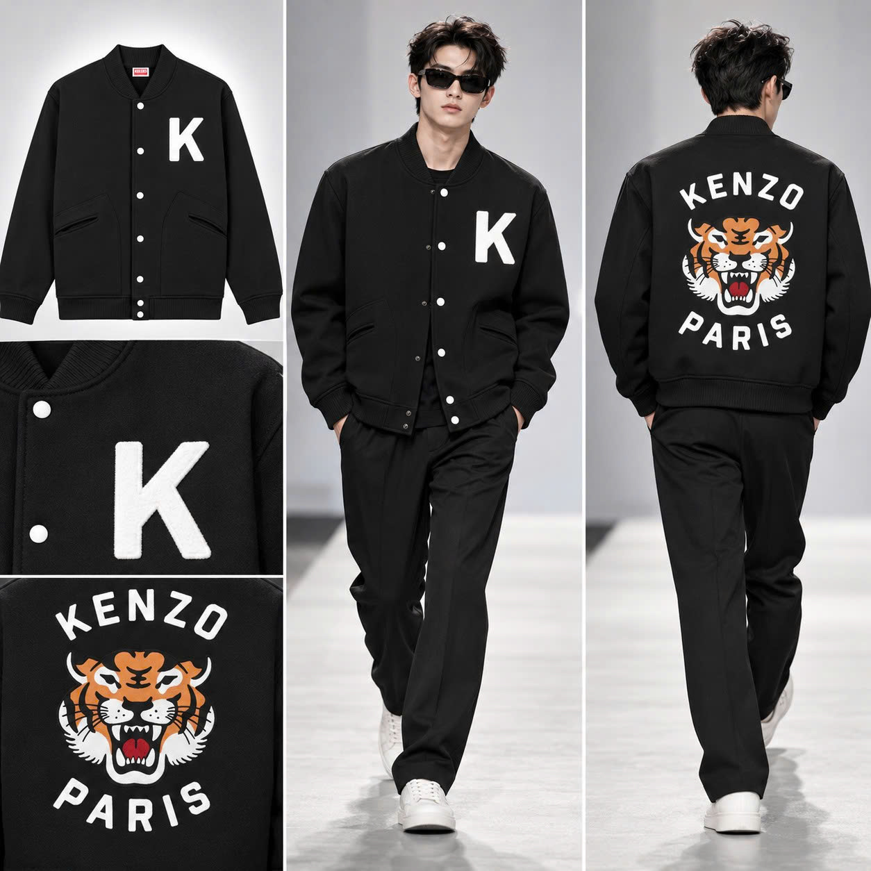 ÁO KHOÁC KENZO PARIS CHỮ NGỰC HT01295000124