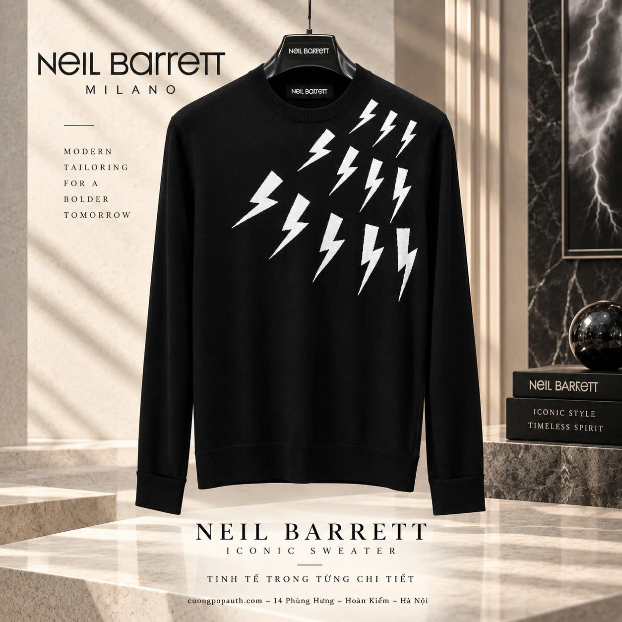 ÁO LEN NEIL BARRET K67671