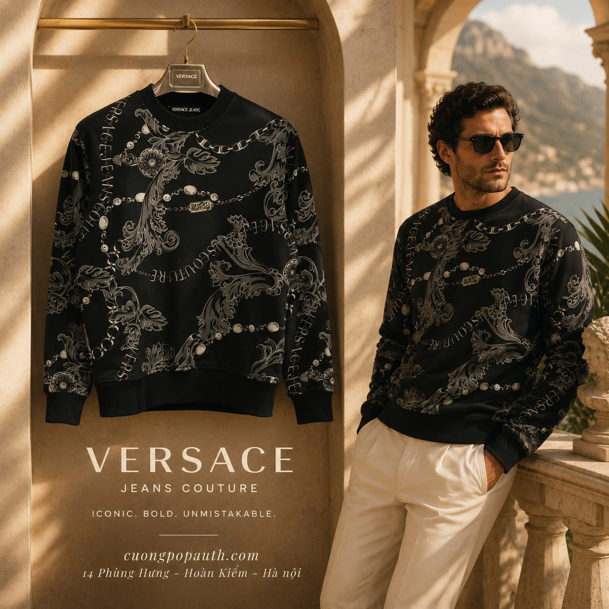 ÁO NỈ VERSACE JEAN COUTURE K1391