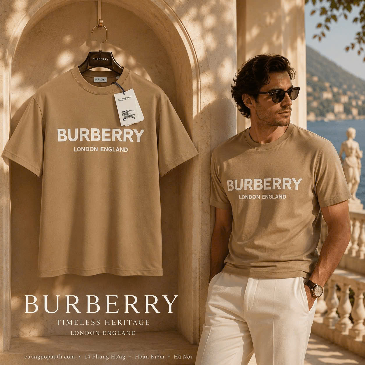 ÁO PHÔNG BURBERRY KT08