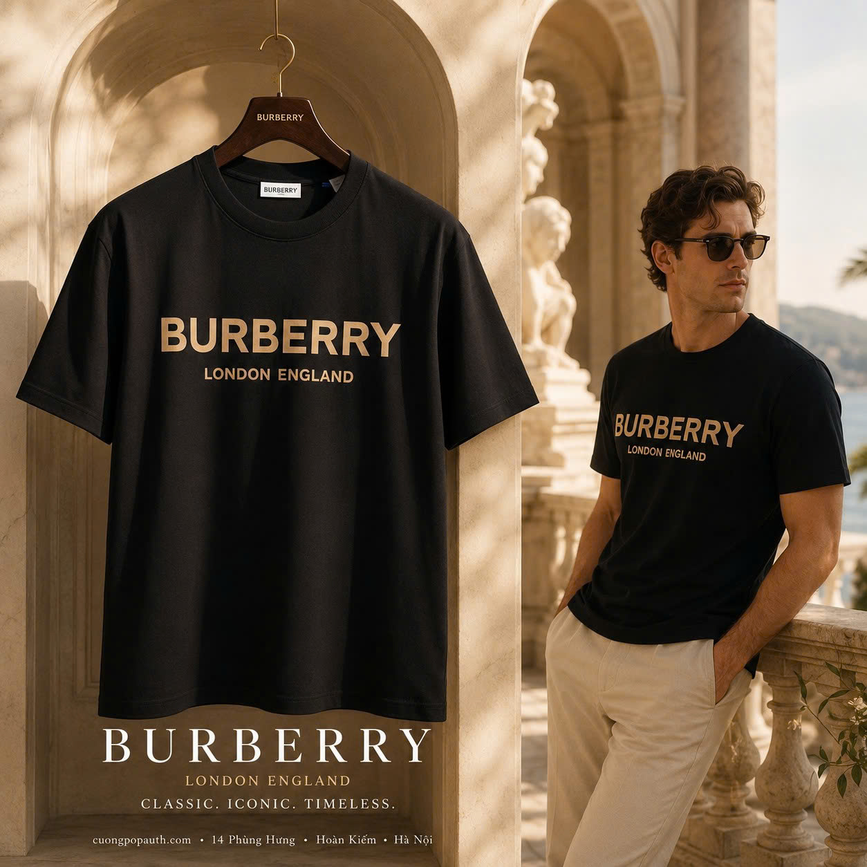ÁO PHÔNG BURBERRY KT21