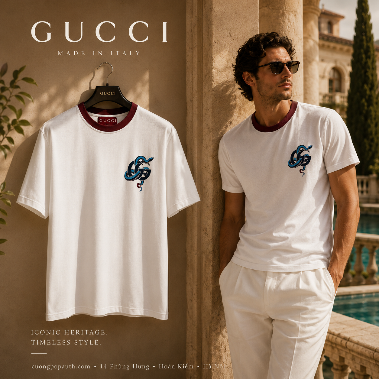 ÁO PHÔNG GUCCI TB25