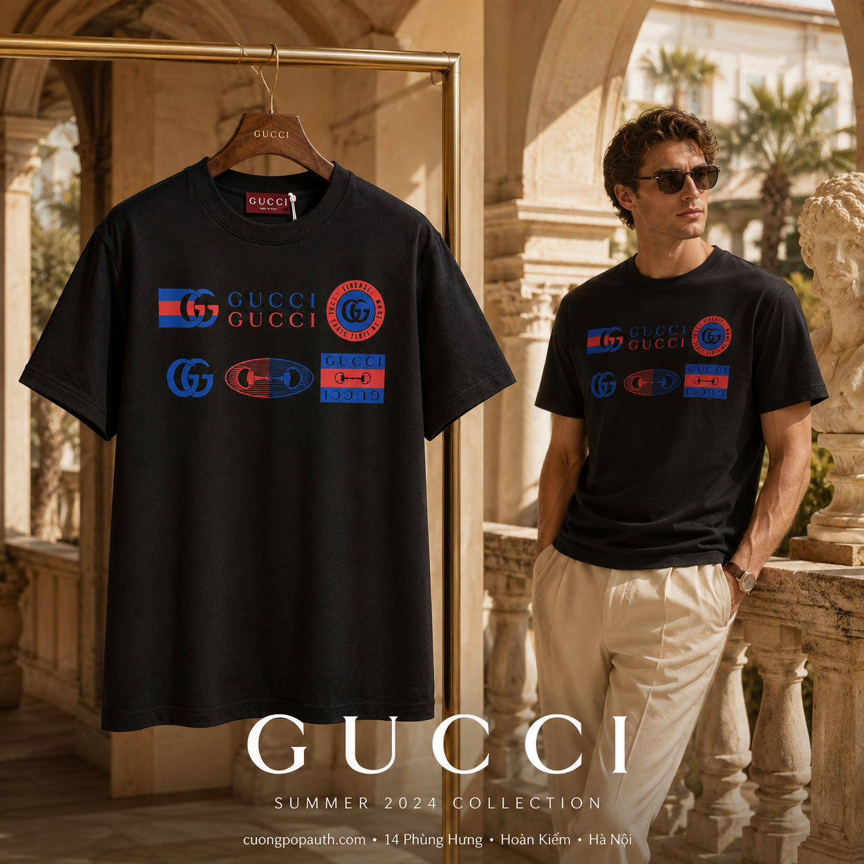 ÁO PHÔNG GUCCI TB36