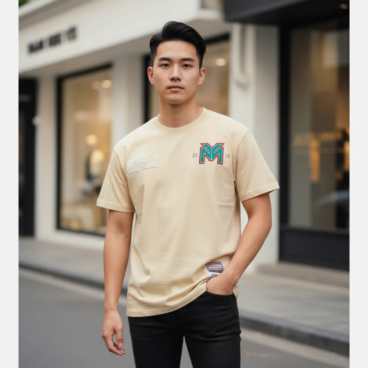 ÁO PHÔNG REASON KHAKI NHIỀU HOẠ TIẾT RLW-16