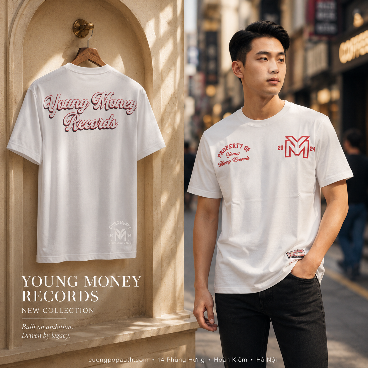 ÁO PHÔNG REASON WHITE NHIỀU HOẠ TIẾT RLW-16