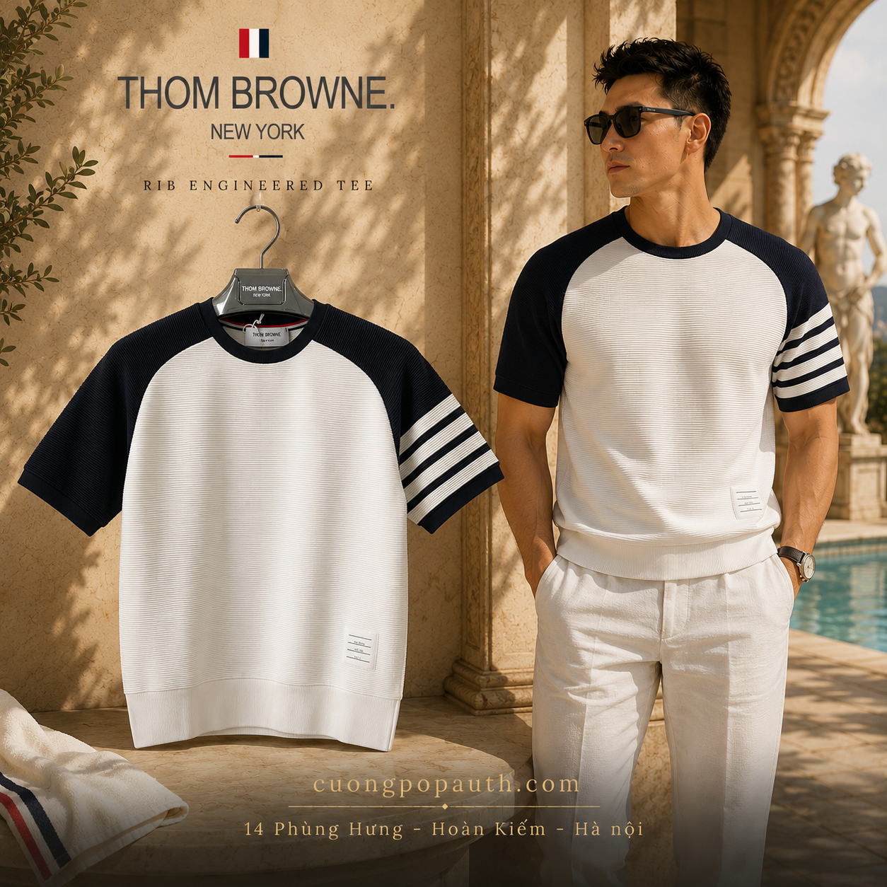 ÁO PHÔNG THOM BROWNE SỌC K78