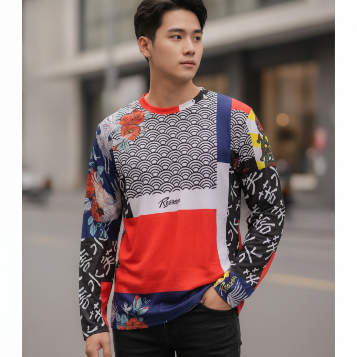 ÁO THUN DÀI TAY REASON MULTI NHIỀU HOẠ TIẾT A1-789TL