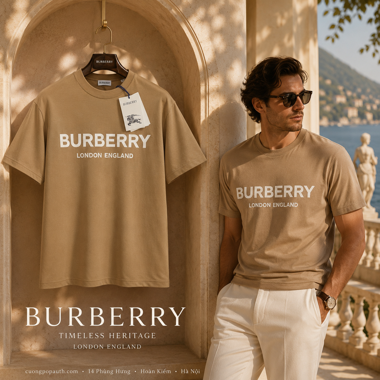 ÁO PHÔNG BURBERRY KT08