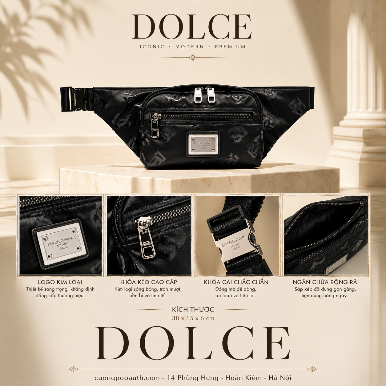 BELT BAG DOLCE BM2218 AG184 8B956