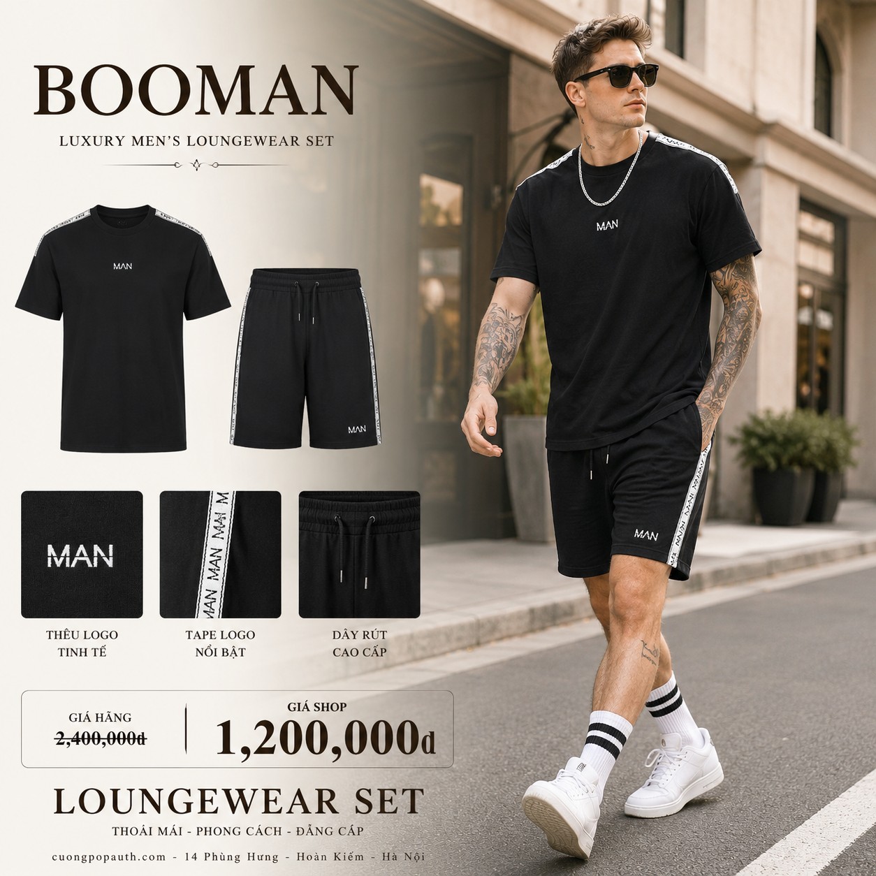 BỘ BOOMAN VIỀN QUẦN MZZ23805