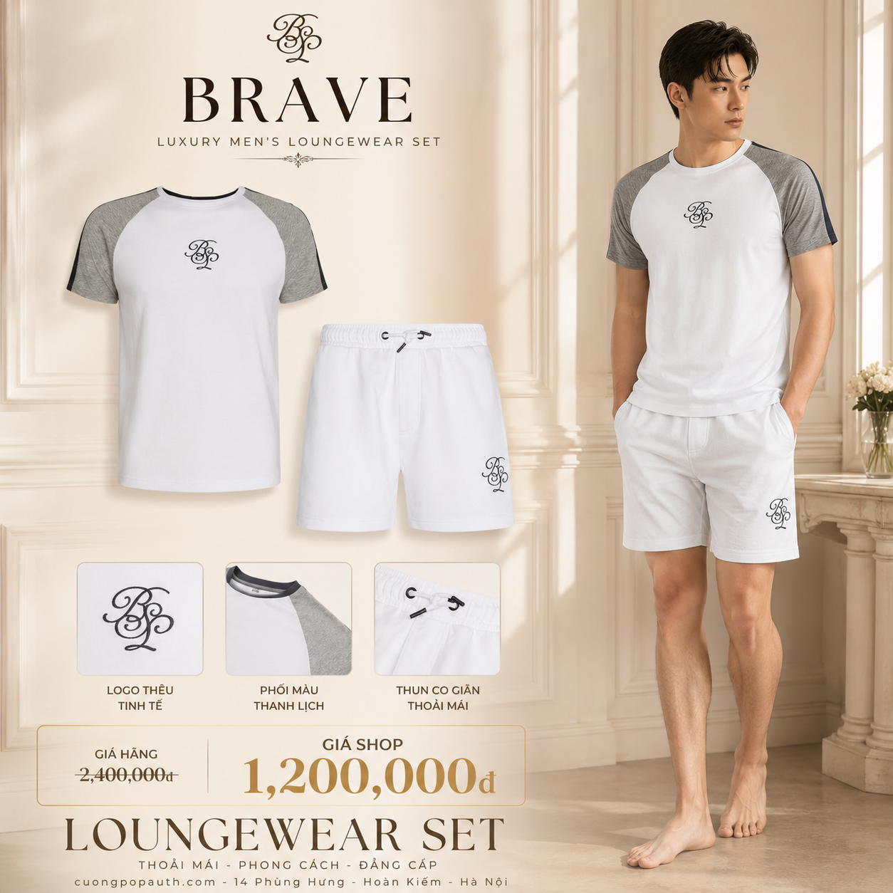 BỘ BRAVE SOUL TRẮNG BH5282
