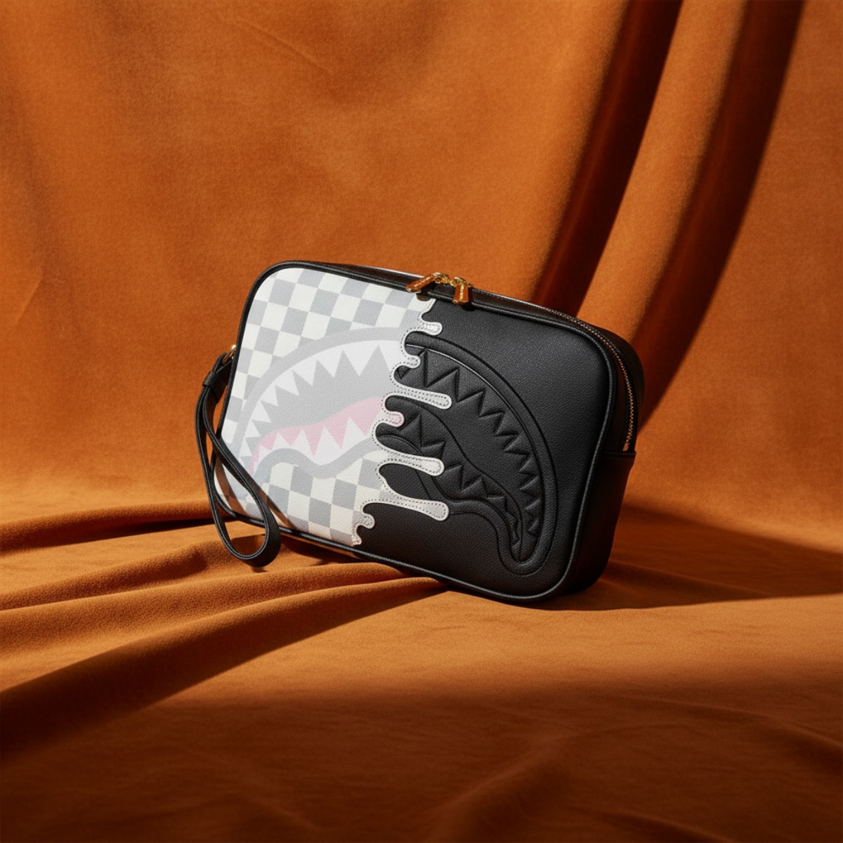 CLUTCH SPRAYGROUND SHADOW DRIP TOILETRY BRICK