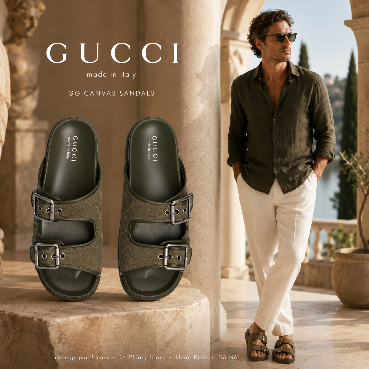 DÉP GUCCI BUCKLE GG CANVAS 831830 FAD71 8746