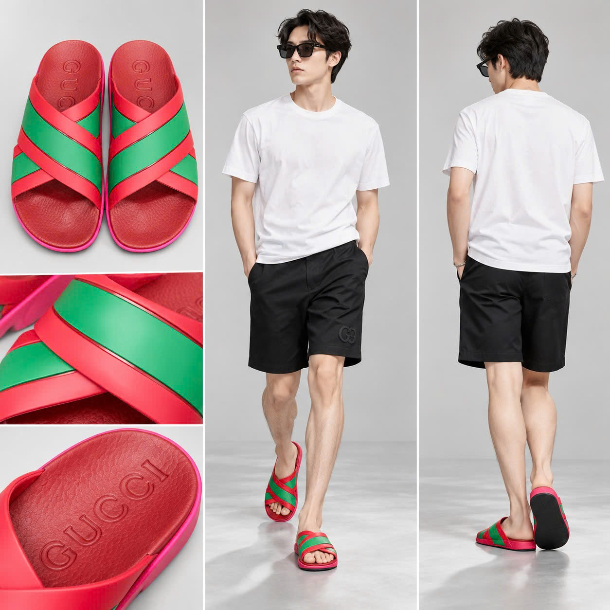 DÉP GUCCI QUAI CHÉO HỒNG HT7123333089