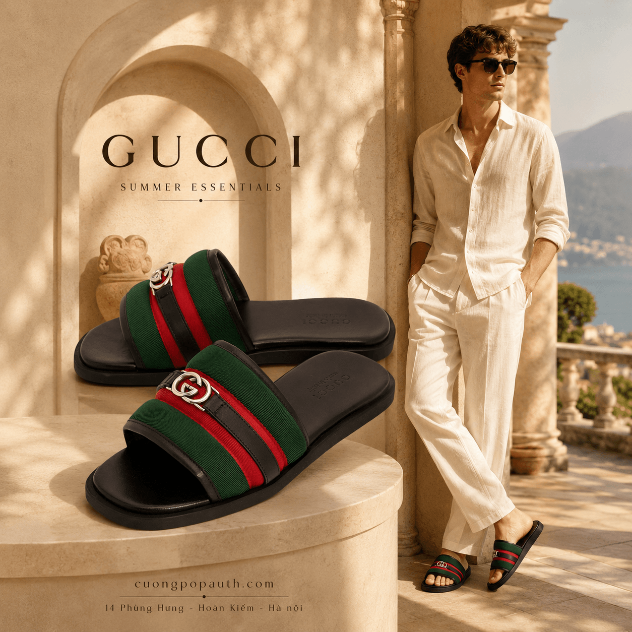 DÉP GUCCI VẠCH CỜ 835091 HAAHH 8449