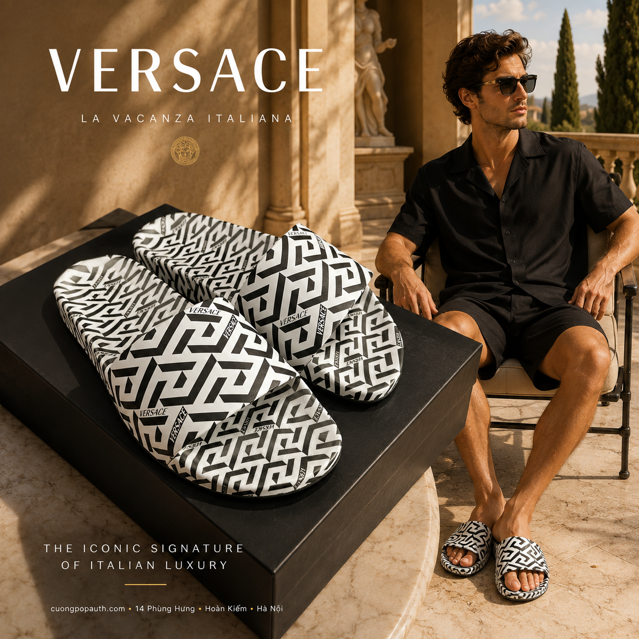DÉP VERSACE TRẮNG KT66