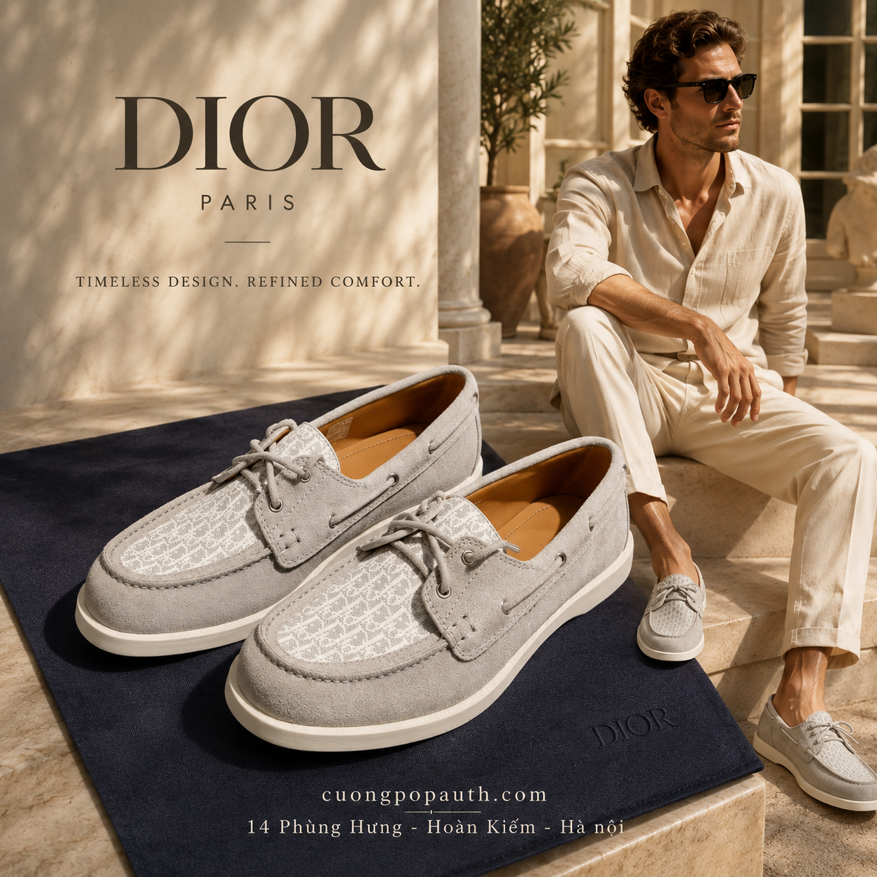 GIÀY LOAFER DIOR GRANVILLE GRAY L5631