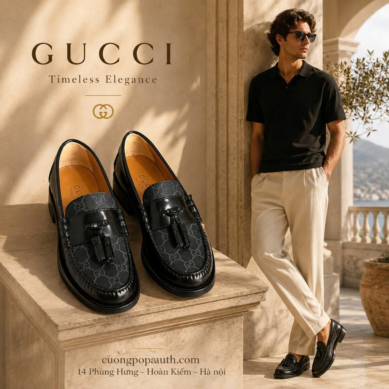 GIÀY LOAFER GUCCI CHUÔNG K1542