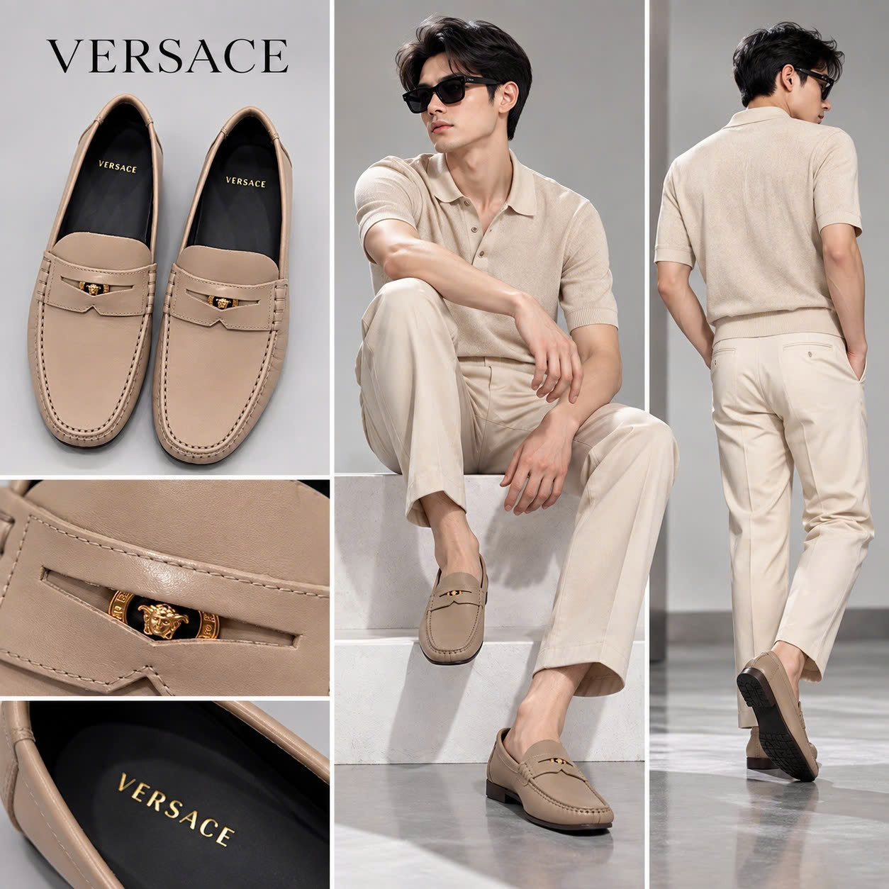 GIÀY MOCCA VERSACE MEDUSA BE T019254555