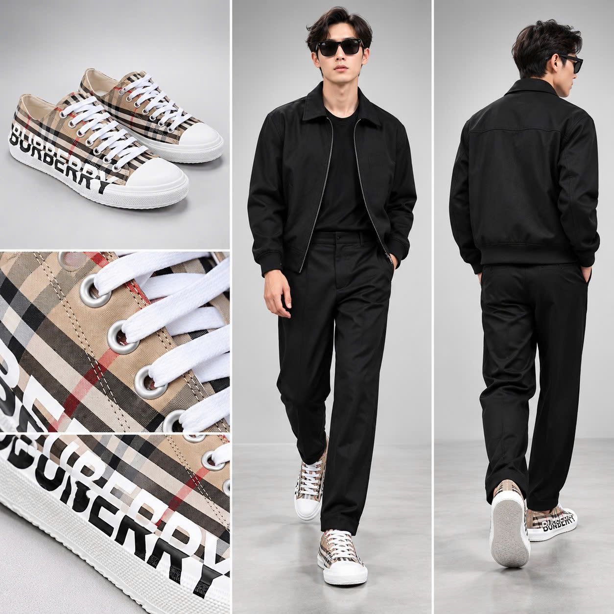 GIÀY SNEAKER BURBERRY CAMEL CHỮ T01209483881666