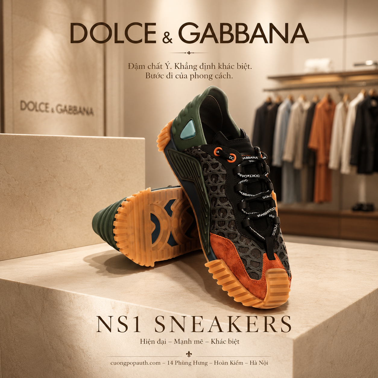 GIÀY SNEAKER DOLCE NS1 CS1810 AW240 8I140
