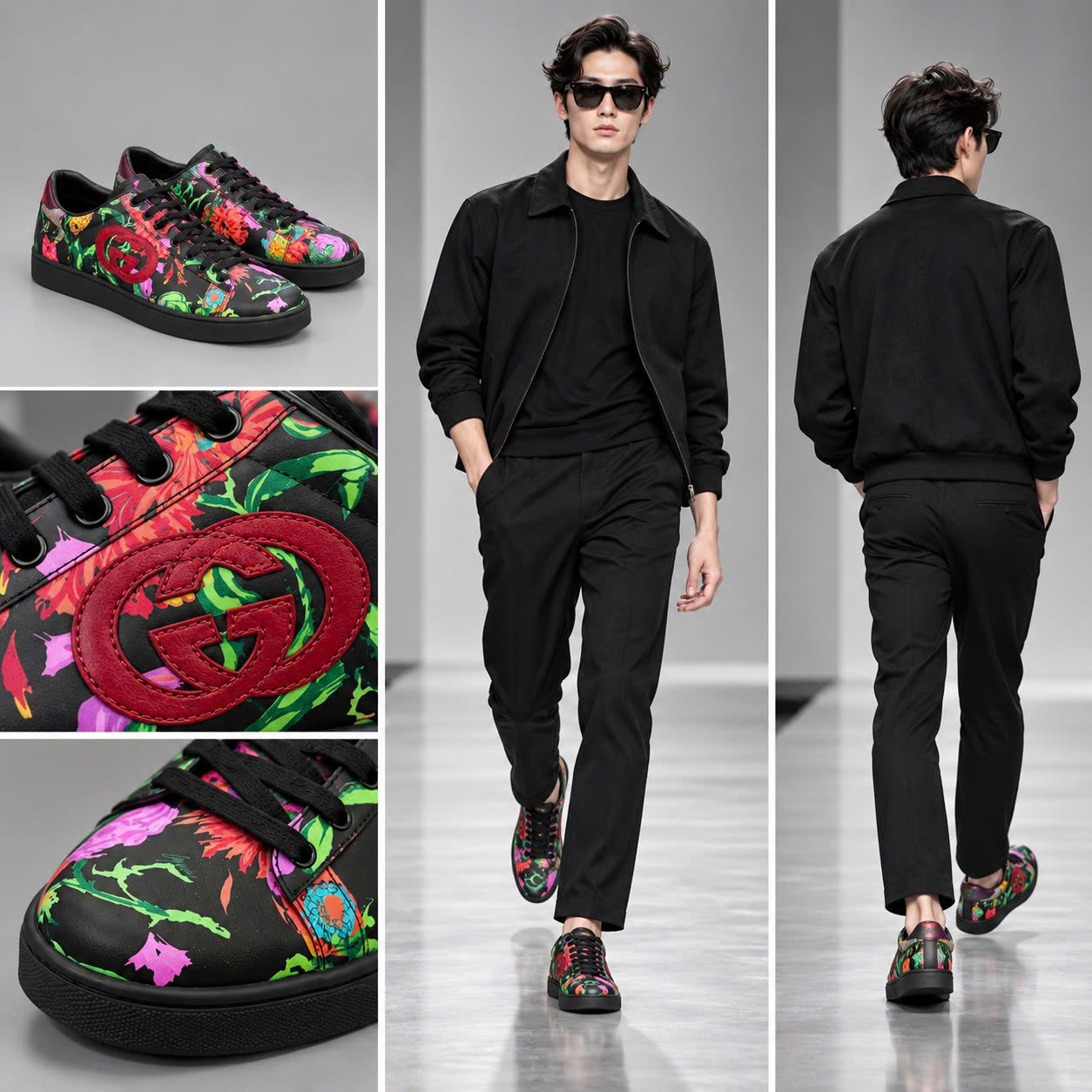 GIÀY SNEAKER GUCCI HOA T02918432