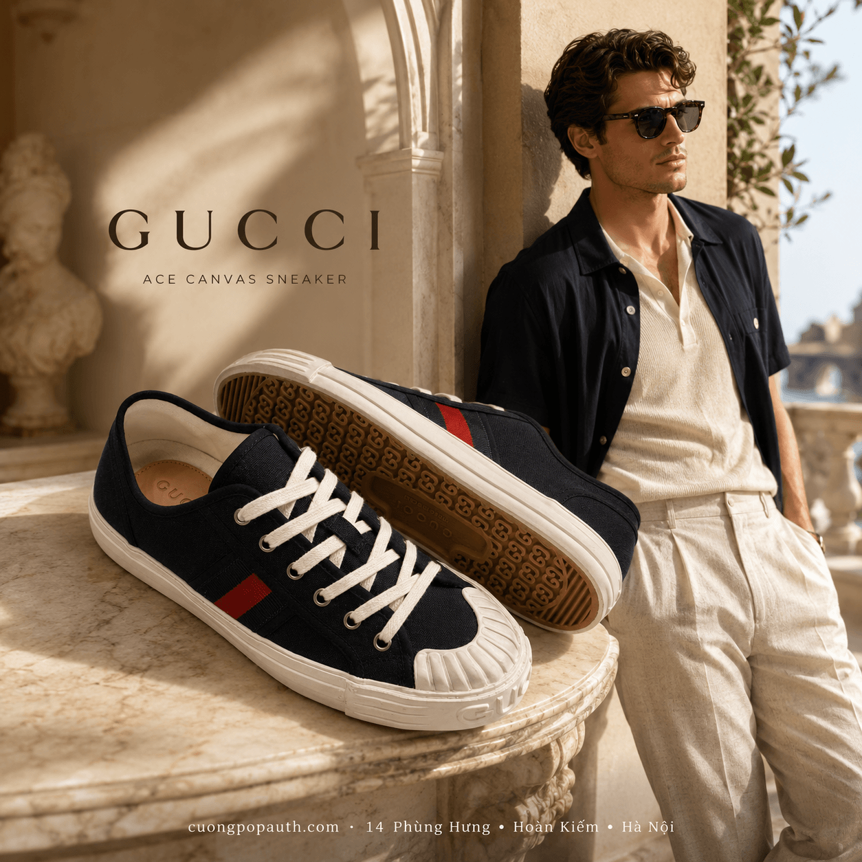 GIÀY SNEAKER GUCCI TENNIS 1977 LD13