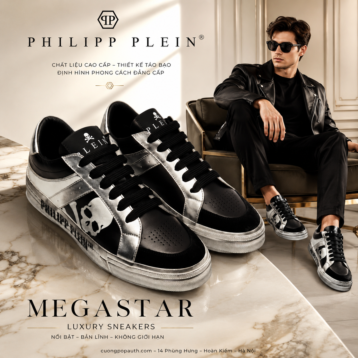GIÀY SNEAKER PHILIPP PLEIN USC0633 PLE005N